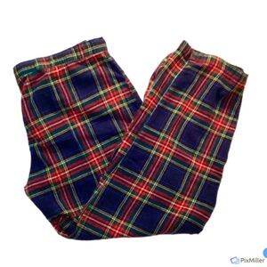 Gap Body Womens Red and Blue Plaid Flannel Pajama Pants, M